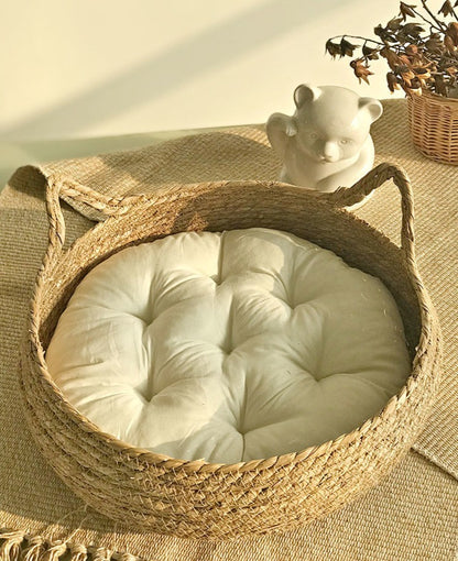 Rattan Removable and Washable Cat Bed